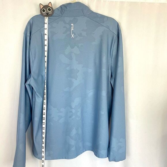 RLX Ralph Lauren Golf Performance Luxury Pullover Jersey Light Blue Men’s L - Picture 9 of 10